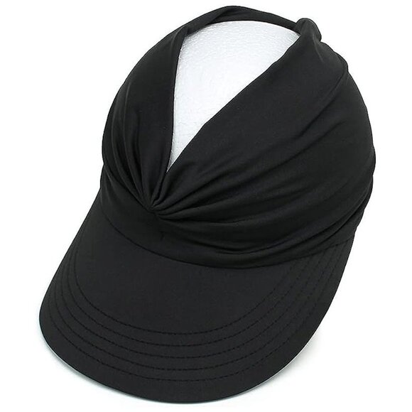 Womens Sun Visor Hat Wide Brim Summer UPF 50+ UV Protection Beach Sport Cap - Picture 5 of 7